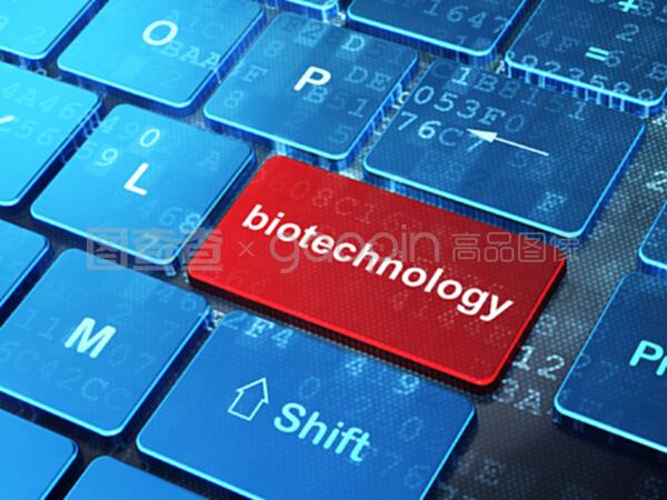 计算机键盘背景下的科学概念生物技术